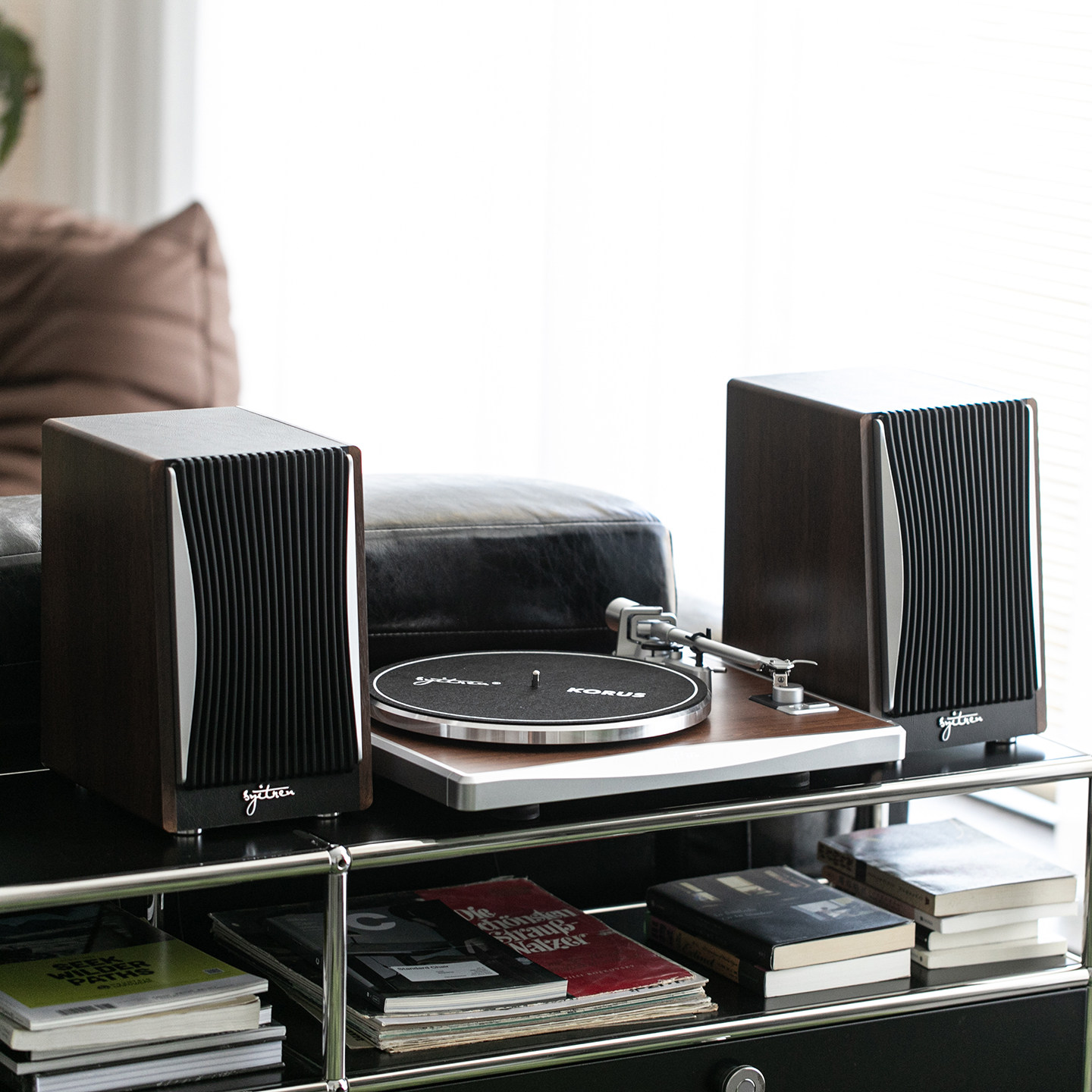 Syitren赛塔林 KORUS黑胶唱片机专业复古蓝牙唱片机音箱留声机,淘宝优惠券,粉丝福利购,淘宝优惠卷