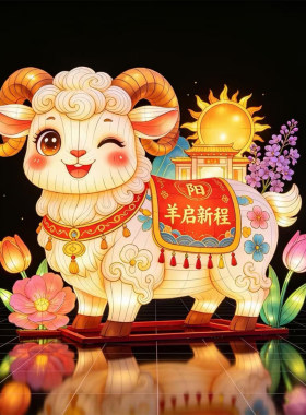 2027羊年春节大型花灯户