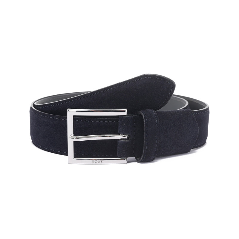 【自营】Hugo Boss 男士不可裁剪皮带腰带3.5cm 50537167针扣