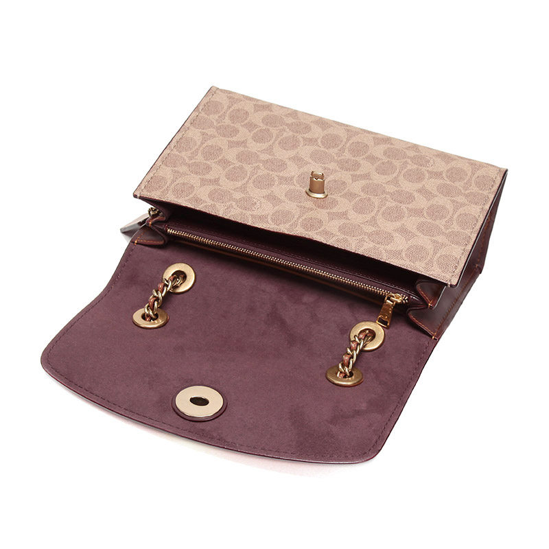 【直营】coach女士山茶花老花单肩包 天猫国际时尚直营女士包袋