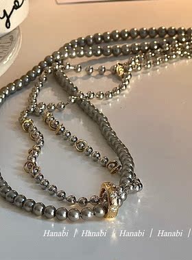 简约百搭气质珍珠双层项链