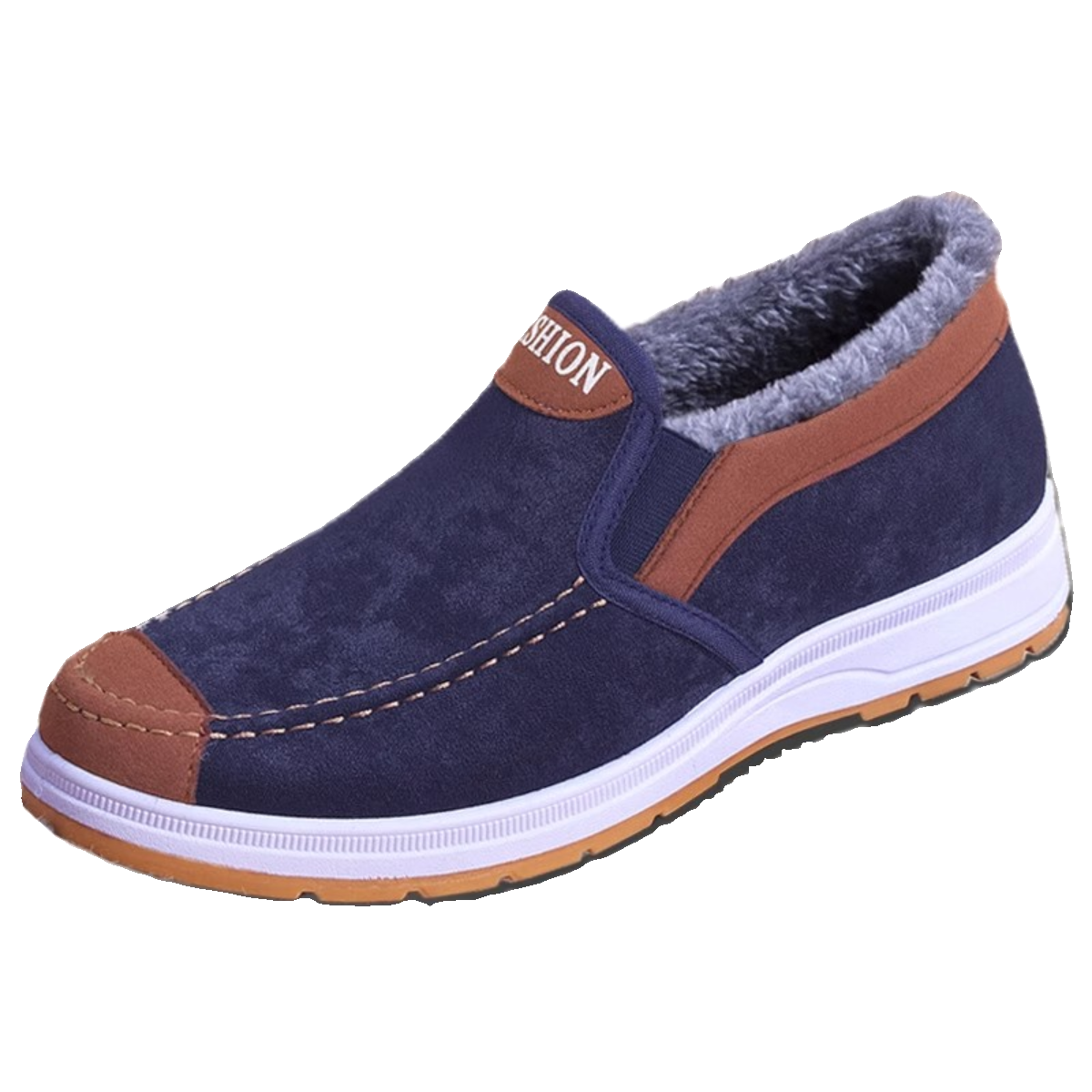 老北京布鞋男工作棉鞋秋冬防滑保暖一脚蹬休闲帆布板鞋加绒牛筋底,淘宝优惠券,粉丝福利购,淘宝优惠卷