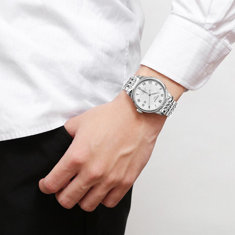 tissot正品男力洛克系列机械男表 计时分手表海外瑞士腕表