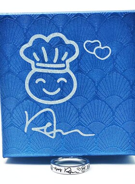 田曦薇签名应援周边戒指