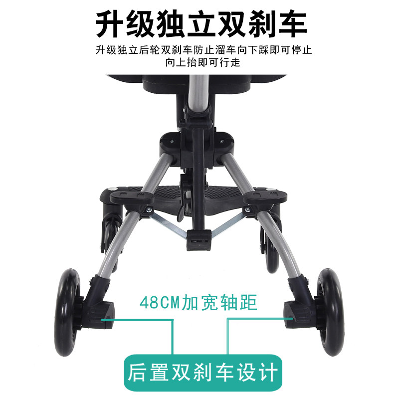 溜娃神器遛娃超轻便可折叠高手推车 小乐狗三轮车