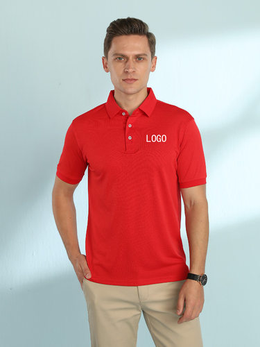 翻领丝短袖poo衫衫定l制logo广告t衫冰纤维定做文化工作团恤队服 - 图3