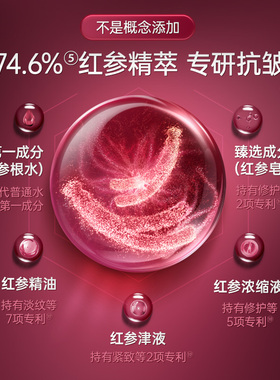 彤人秘红参抗皱精华液紧致舒缓
