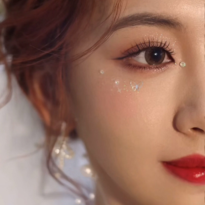 新疆包邮 脸部装饰贴片贴面饰品眼妆亮钻泪钻珍珠美甲蝴蝶舞台妆,淘宝优惠券,粉丝福利购,淘宝优惠卷