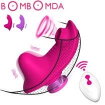 Wearable Sucking Vibrator 10 Mode Wireless Remote Control Su