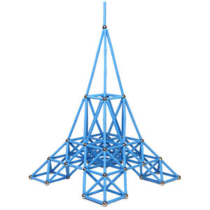 智邦磁力棒男女孩益智拼装磁性儿童积木玩具埃菲尔铁塔主题230PCS