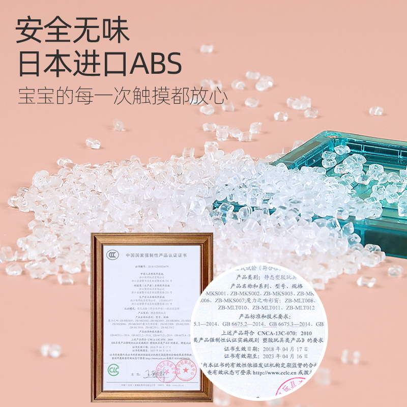 智邦彩窗磁力片儿童玩具磁性拼图积木早教益智力开发动脑男孩女孩