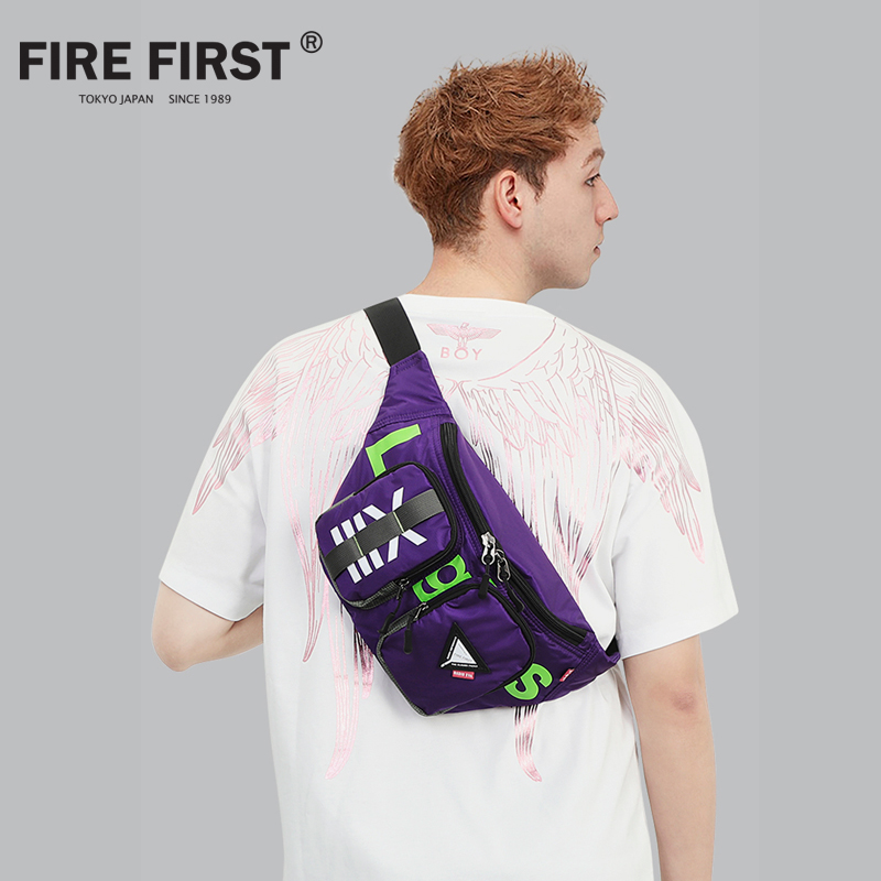 firefirst eva联名男斜跨斜挎包 firefirst箱包双肩背包