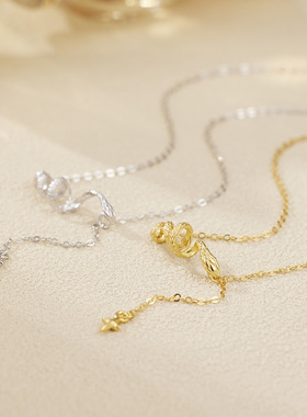 法国coss koko925银素银蛇项链流苏简约蛇年气质生肖灵蛇锁骨链