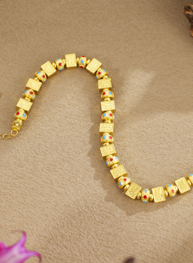 法国coss koko银城s925银十三幺麻将手链国粹招财吸金转运把把胡