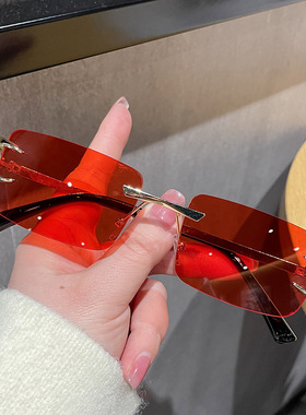 法国coss koko新款切边无框眼镜特色恶魔爪框架墨镜时尚多彩醒目