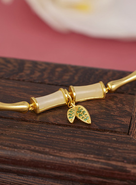 法国coss kokos925银有你竹够竹节手链女新中式国潮富贵节节高