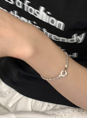 法国coss koko轻奢小众精致双环锁扣手链新款个性高级感手饰女