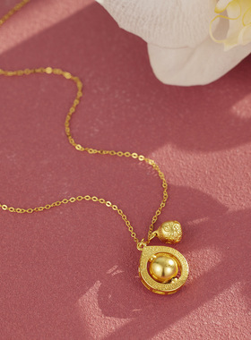 法国coss kokos925银可以转动吸金星吞金兽项链银可旋转吊坠新