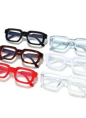 法国coss koko复古潮流眼镜框个性女文艺眼镜框防蓝光百搭小方框