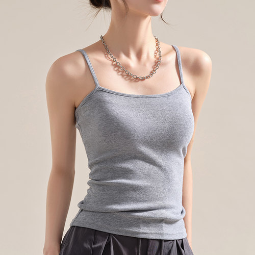 猫人小吊带背心女内搭2026新款春夏季外穿遮副乳美背无袖打底上衣 - 图1
