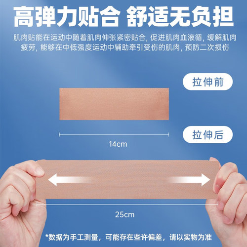 肌肉贴运动员专用拉伤绷带跟腱肌贴自粘胶布肌内效贴羽毛球篮球 - 图2