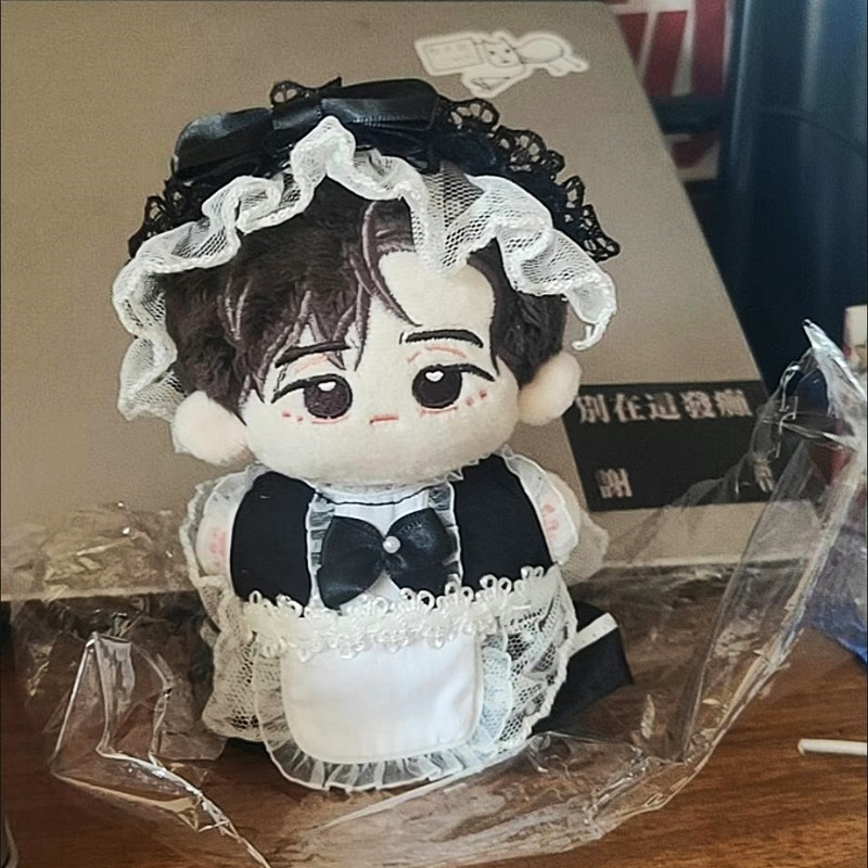 棉花娃娃10cm娃衣蕾丝女仆洛丽塔公主裙套装毛绒玩具换装着替配饰 - 图2