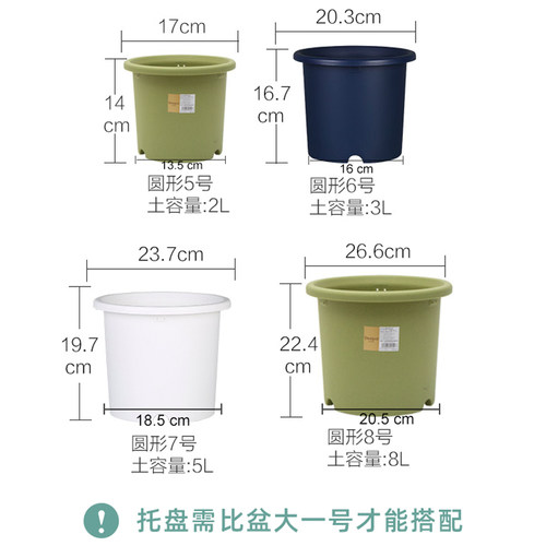 爱丽思Deepot蝴蝶兰君子兰专用绿萝加厚塑料树脂加仑爱丽丝花盆 - 图0