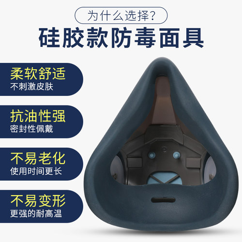 防毒面具喷漆专用全脸面罩化工防尘打农药异味工业毒气体呼吸防护 - 图1