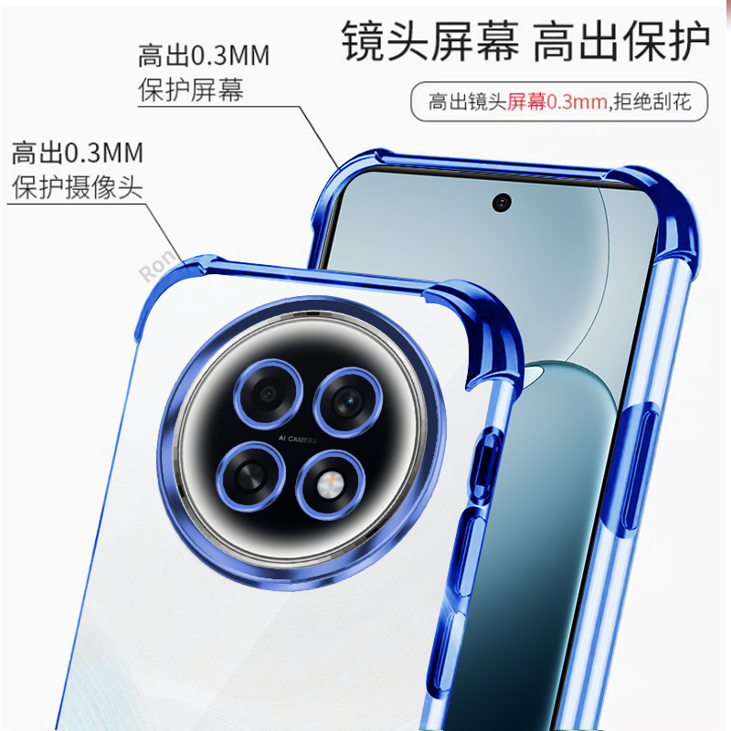 适用OPPOK13S手机壳PLL110透明电镀硅胶K13S5G全包5G防摔保护0pp0套opk男oppk女opopk新款oppopll外壳 - 图0