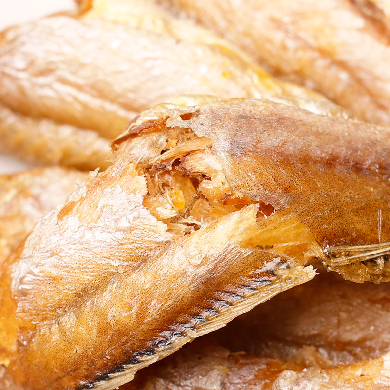 鱼小妹零食香酥小黄鱼即食小鱼干 炭烤黄鱼酥零食小黄花鱼酥脆海鲜小鱼仔0