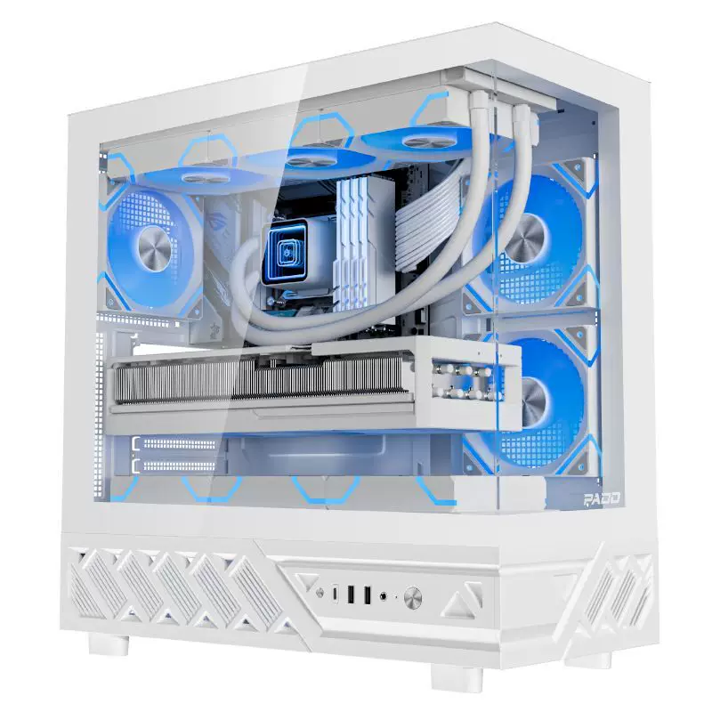 П-ральный ящик из железа Yinglong Cangming ATX SEAVIEW Корпус 360 водяное охлаждение игрового ПК настольный белый корпус