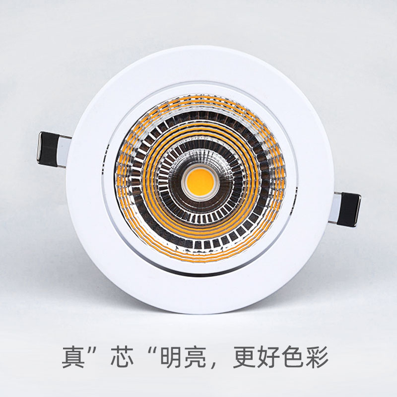 嵌入式led射灯天花灯20W30W40W50W防眩筒灯开孔11.5 14 15 16公分 - 图0