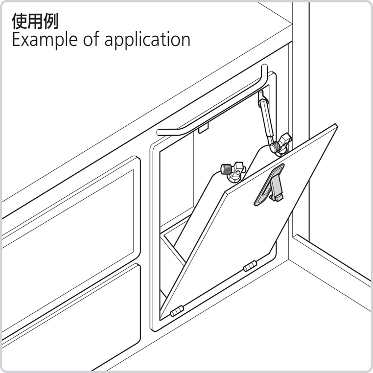 A-111 压紧式平面手柄 锁具把手 TAKIGEN泷源 日本原装进口 - 图0