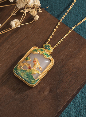 东方复古风配饰和田玉女