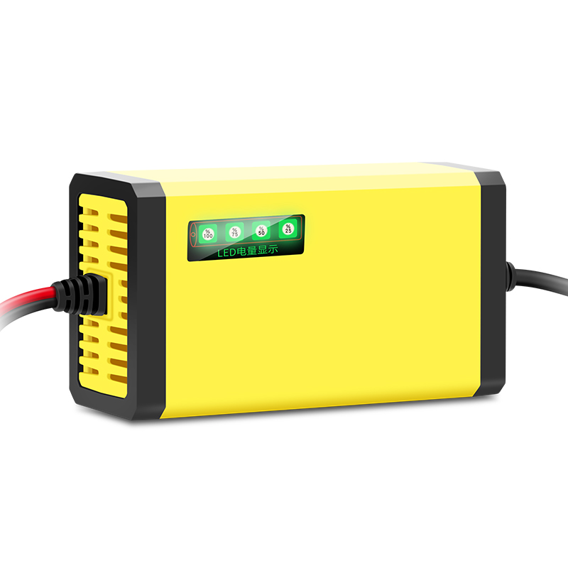 踏板摩托车电瓶充电器12V伏2Aa全智能修复纯铜铅酸蓄电池充电机 - 图0