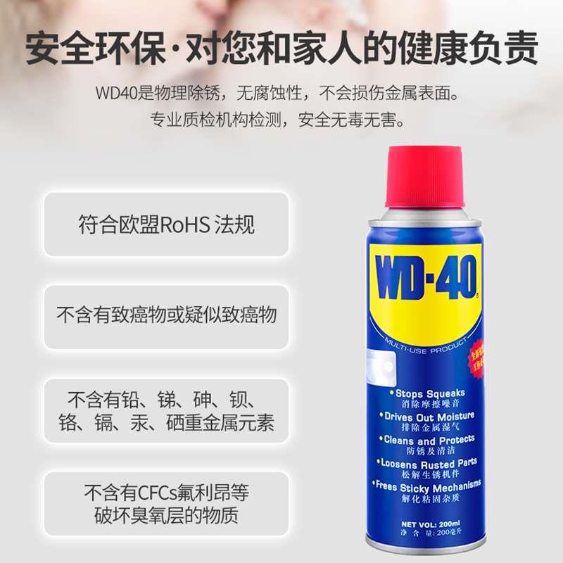 WD40除锈防锈油润滑剂不锈钢螺丝螺栓松动神器去锈金属快速清洗剂 - 图2