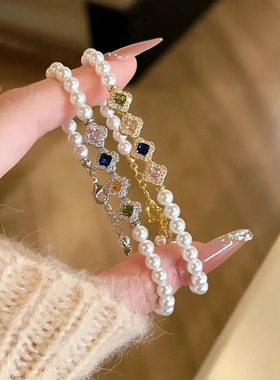 设计感锆石复古风精美轻奢彩色