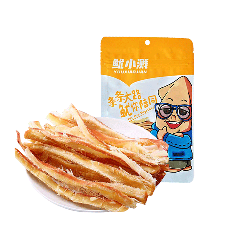 鱿小溅手撕80g即食海味鱿鱼条 燕迎春即食鱿鱼零食