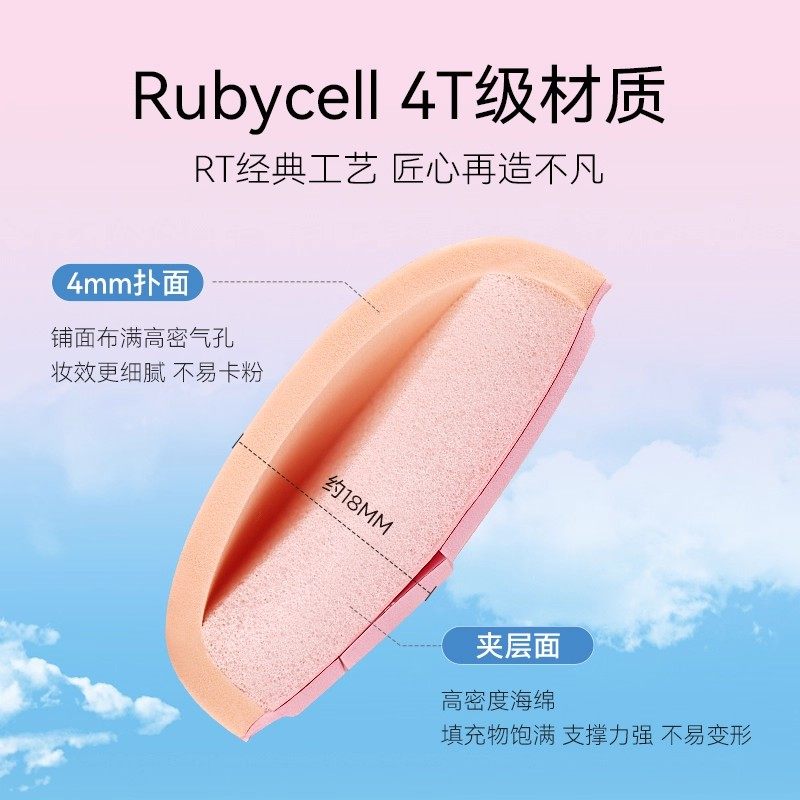 RT爱心粉扑粉底液棉花糖美妆蛋不易吃粉湿用泡水大粉扑便携早八,淘宝优惠券,粉丝福利购,淘宝优惠卷