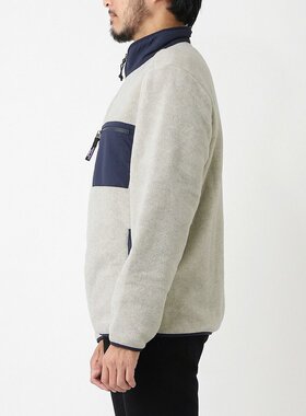 日本直邮Patagonia 男士拉链抓绒外套货号 22991（黑色）MEN'S SY