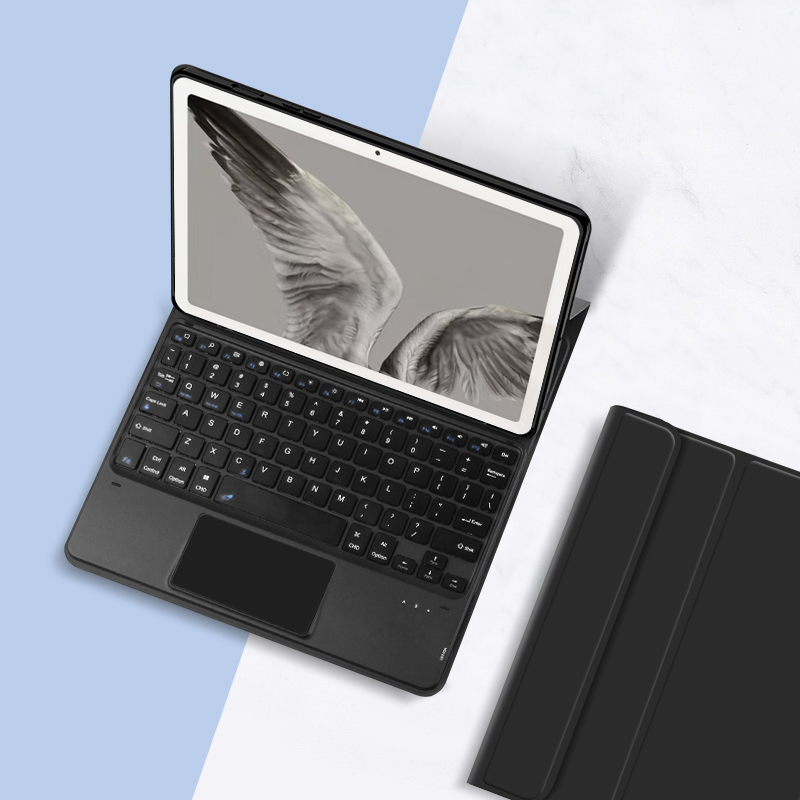 AJIUYU蓝牙键盘适用于谷歌Google Pixel Tablet平板电脑11英寸无线触控键盘谷歌Pixel商务皮套GTU8P背光键盘-图0