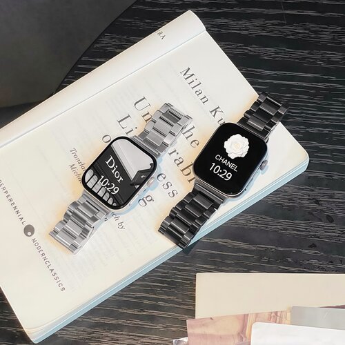 适用华为fit5表带fit4手表watch fit3三珠金属不锈钢带4pro表带fit1/2代商务风new男士智能运动高级感替换带 - 图3