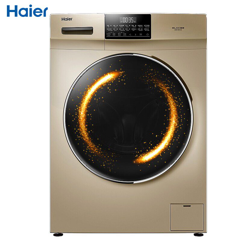 haier海尔eg10012b18g变频洗衣机 海尔华双优品洗衣机