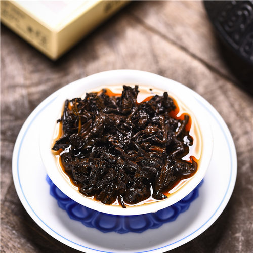 中茶珍藏7581普洱茶熟茶砖 2020年 云南普洱熟茶茶250克 中粮 - 图2