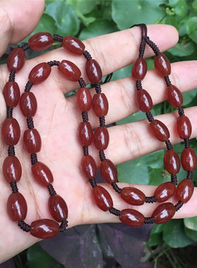 红玛瑙吊坠挂件绳观音佛牌毛衣链