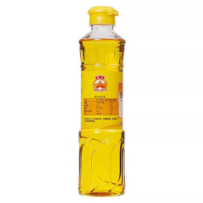 鲁花5S物理压榨一级花生油500ML物理压榨 食用油家用调味小瓶装 - 图0