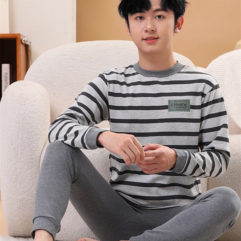 男大童秋衣秋裤套装纯棉女孩衬衣衬裤青少年全棉毛衫儿童保暖内衣,淘宝优惠券,粉丝福利购,淘宝优惠卷