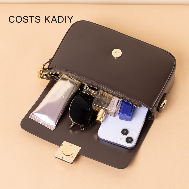 COSTS KADIY真皮小方包2025新款单肩斜挎包高级感时尚简约腋下包,淘宝优惠券,粉丝福利购,淘宝优惠卷