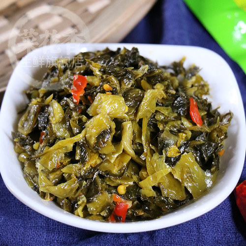 菜花香开味酸菜60g袋装四川老坛泡菜开味榨菜拌面下饭酱腌小咸菜 - 图1