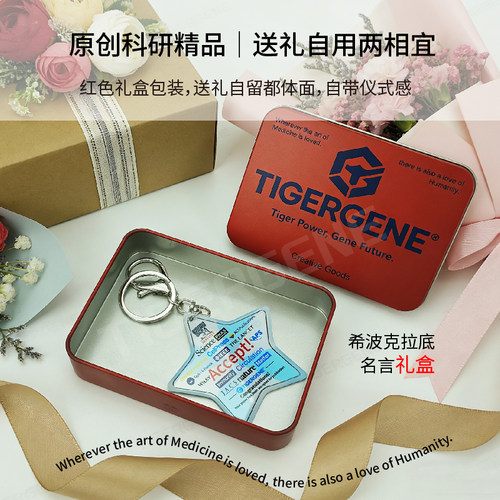 Tigergene原创科研accept文章接收钥匙扣冰箱贴挂件科研御守礼物 - 图0